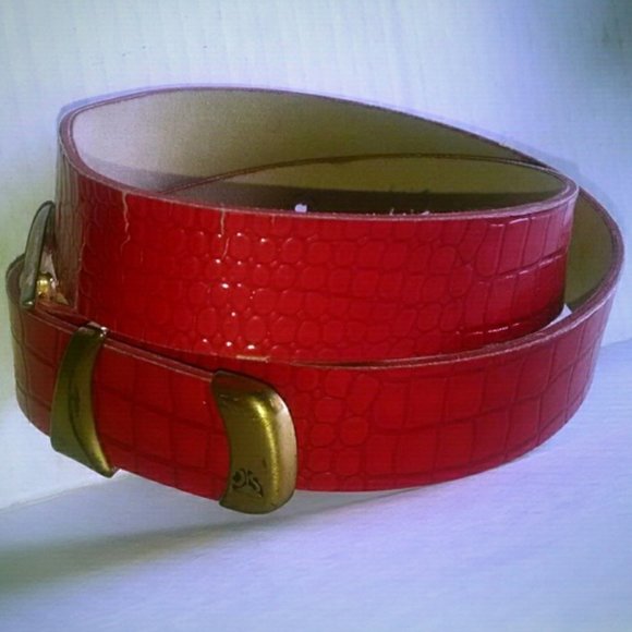 Vintage faux crocodile sexy fashion belt